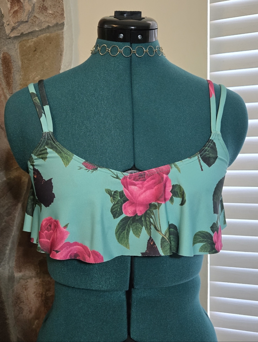 Beach Riot Coquette Bikini Top - Floral & Butterflies